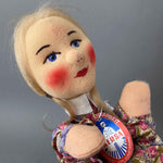 KERSA Girl Hand Puppet ~ 1980s