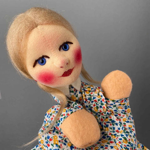 KERSA Girl Hand Puppet ~ 1980s