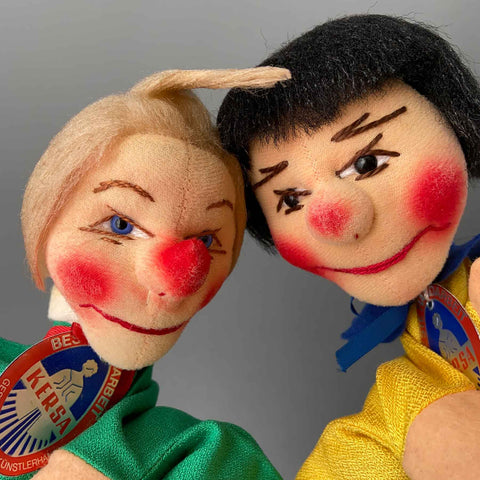 KERSA Max and Moritz Hand Puppets ~ 1980s