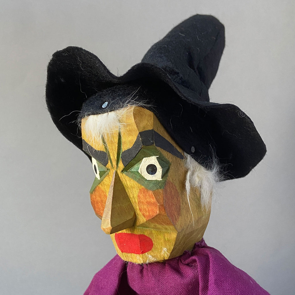 Sieve Puppet Vintage WITCH Hand Puppet by Lotte Sievers-Hahn ~ 1960s – Once Upon A ...