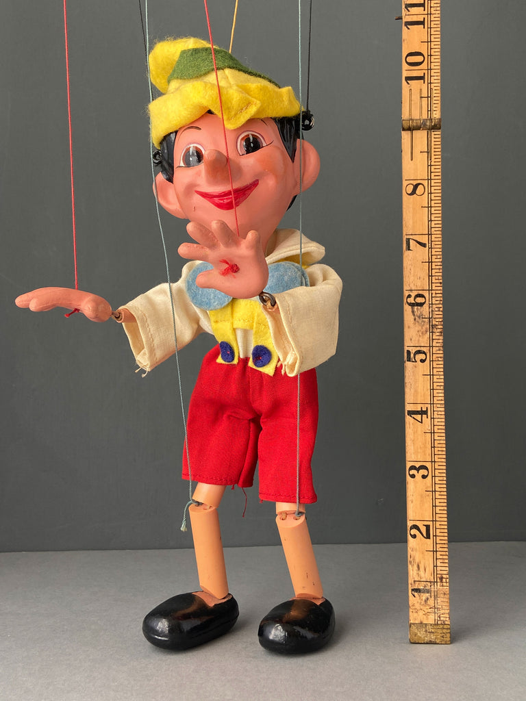 Puppet Controller Pinocchio Vintage PELHAM Pinocchio Marionette ~ England 1960-80s – Once Upon A Puppet