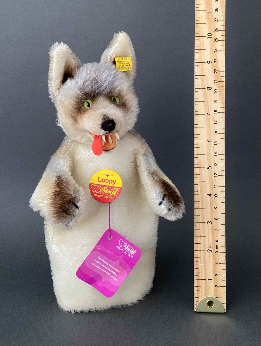 Vintage STEIFF Loopy Wolf Hand Puppet ~ 1968-78 Rare! – Once Upon A Puppet