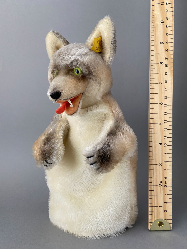 Vintage STEIFF Loopy Wolf Hand Puppet ~ 1960-70s – Once Upon A Puppet