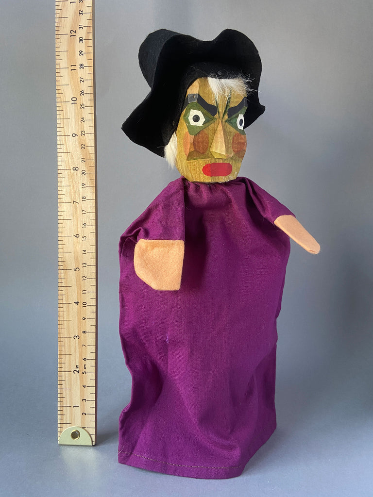 Sieve Puppet Vintage WITCH Hand Puppet by Lotte Sievers-Hahn ~ 1960s – Once Upon A ...