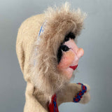 INUIT Hand Puppet by Curt Meissner ~ 1960s Rare!