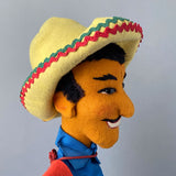 KERSA Mexican Hand Puppet ~ 1960s Rare!