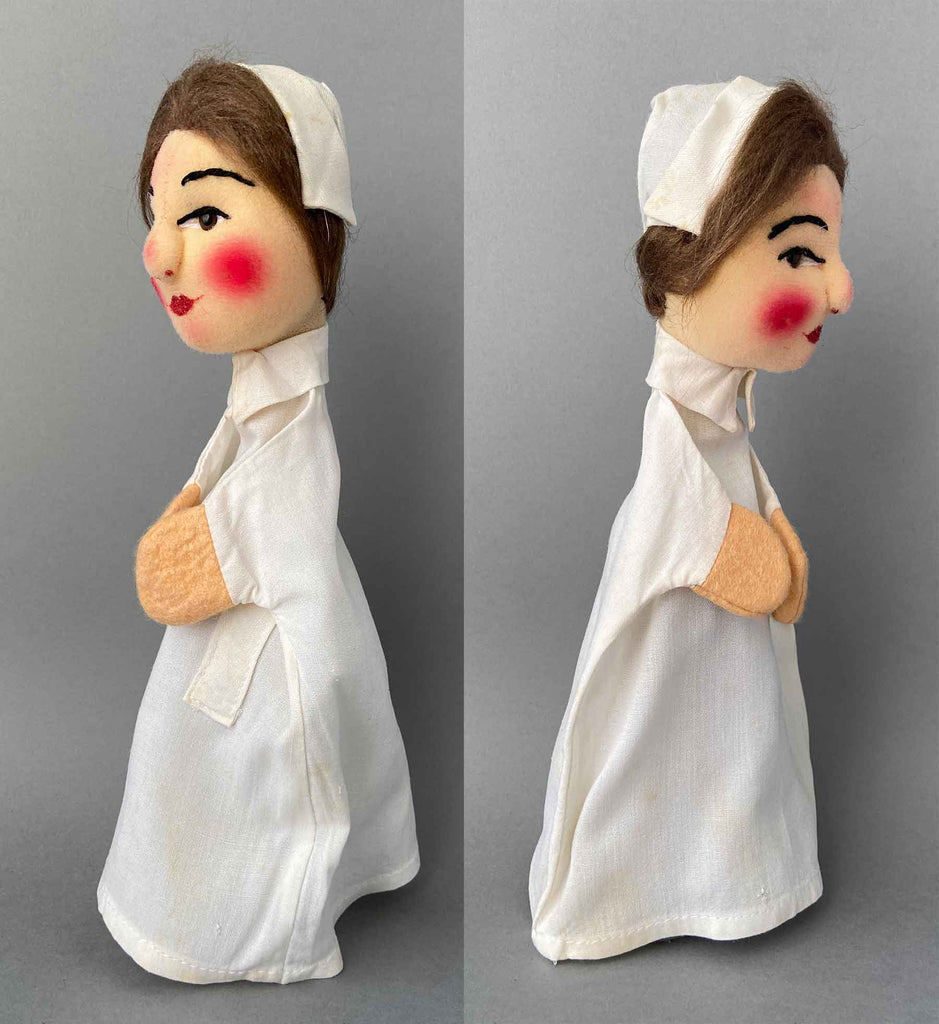 Inmate Hand Puppet Vintage KERSA Nurse Hand Puppet ~ 1980s – Once Upon A Puppet