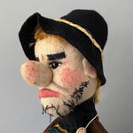 KERSA Tramp Hand Puppet ~ 1960s Rare!