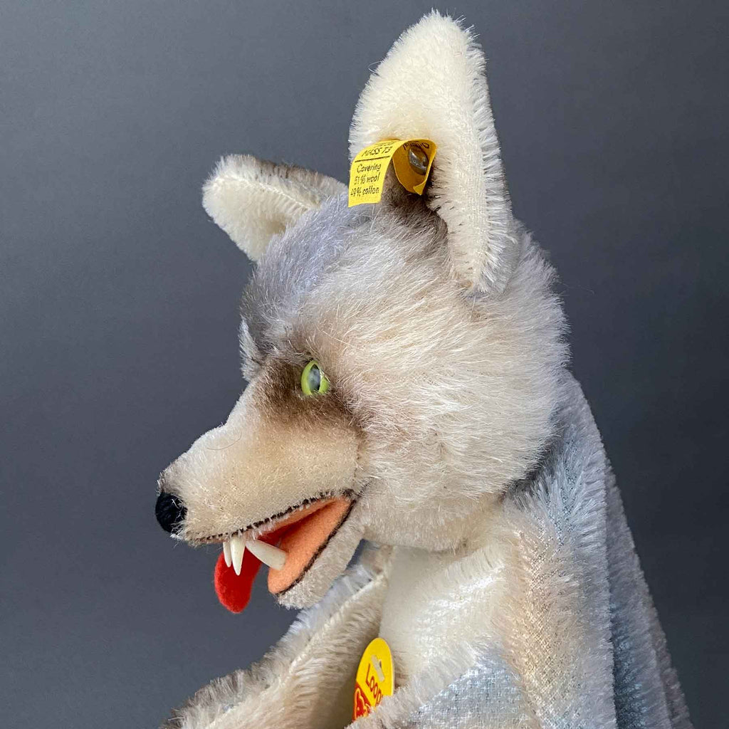Vintage STEIFF Loopy Wolf Hand Puppet ~ 1968-78 Rare! – Once Upon A Puppet