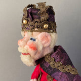 King Hand Puppet by Curt Meissner ~ Germany 1960s