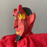 DEVIL Hand Puppet ~ Decor-Spielzeug Swiss Toy 1950s