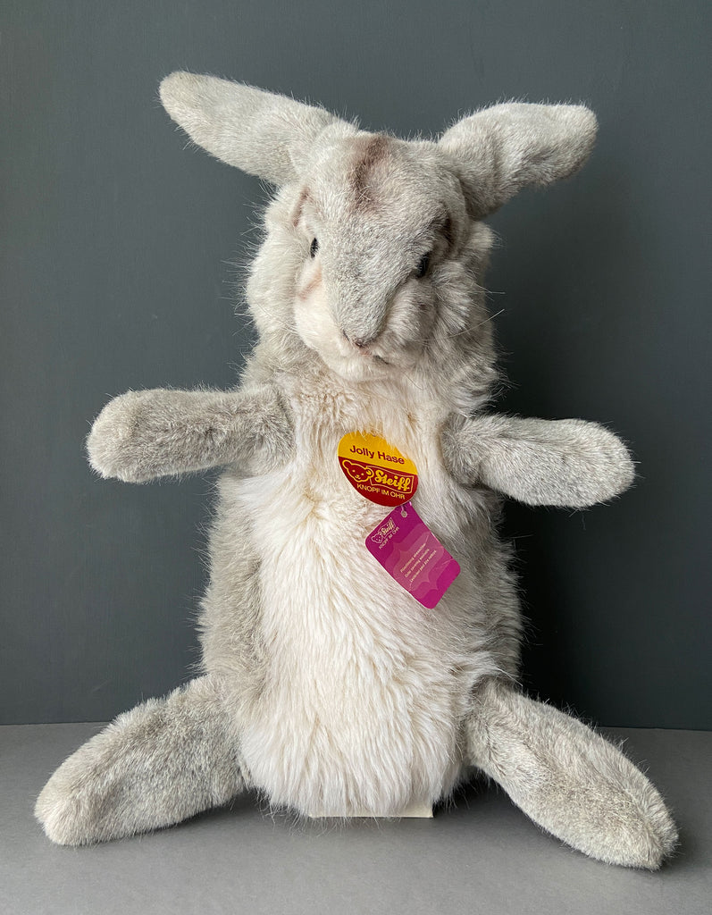 Vintage STEIFF Jolly Hase Rabbit Hand Puppet ~ 1973-86 – Once Upon A Puppet