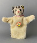 STEIFF Cat Hand Puppet ~ ALL IDs 1959-67 Rare!