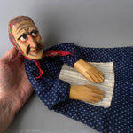 WITCH Hand Puppet ~ 1960s Punch and Judy
