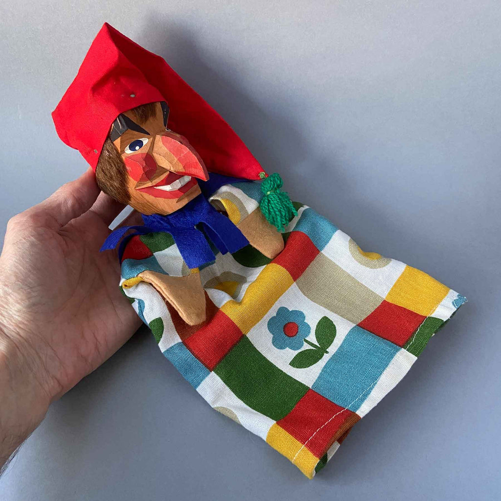Sieve Puppet Vintage Mr PUNCH Hand Puppet by Lotte Sievers-Hahn ~ 1960s – Once Upon ...