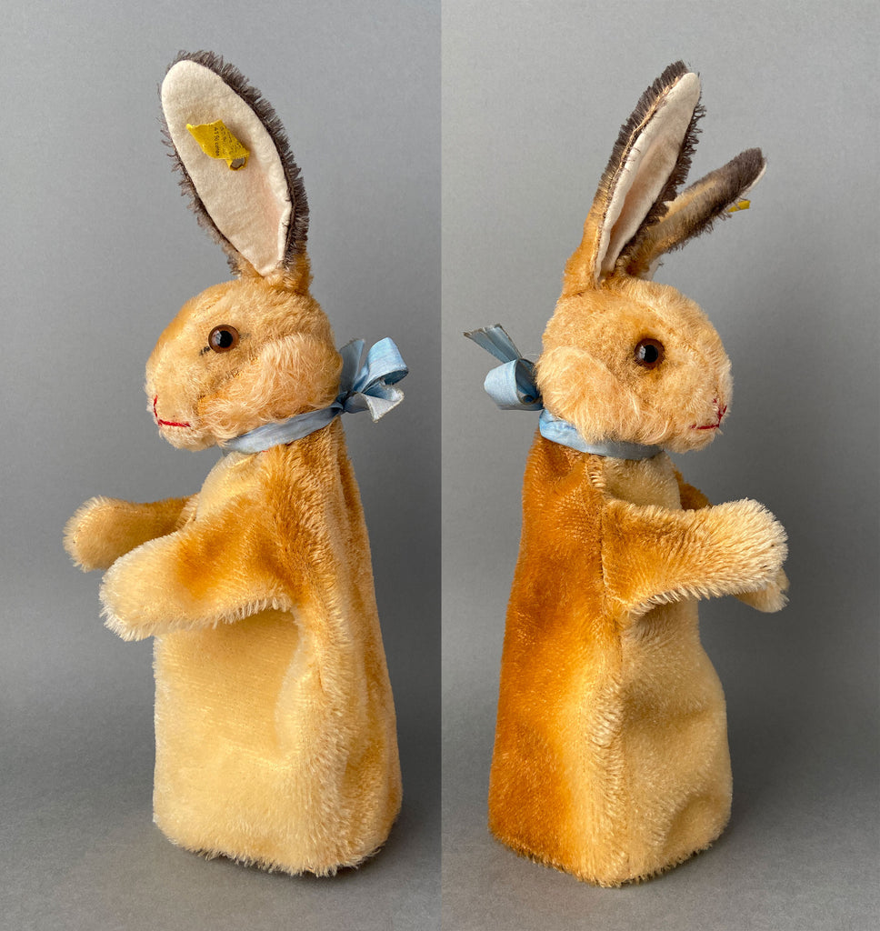 Vintage STEIFF Rabbit Hand Puppet ~ 1960s – Once Upon A Puppet