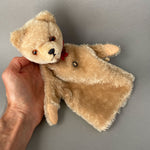 GRISLY Teddy Bear Hand Puppet ~ 1950s Rare!