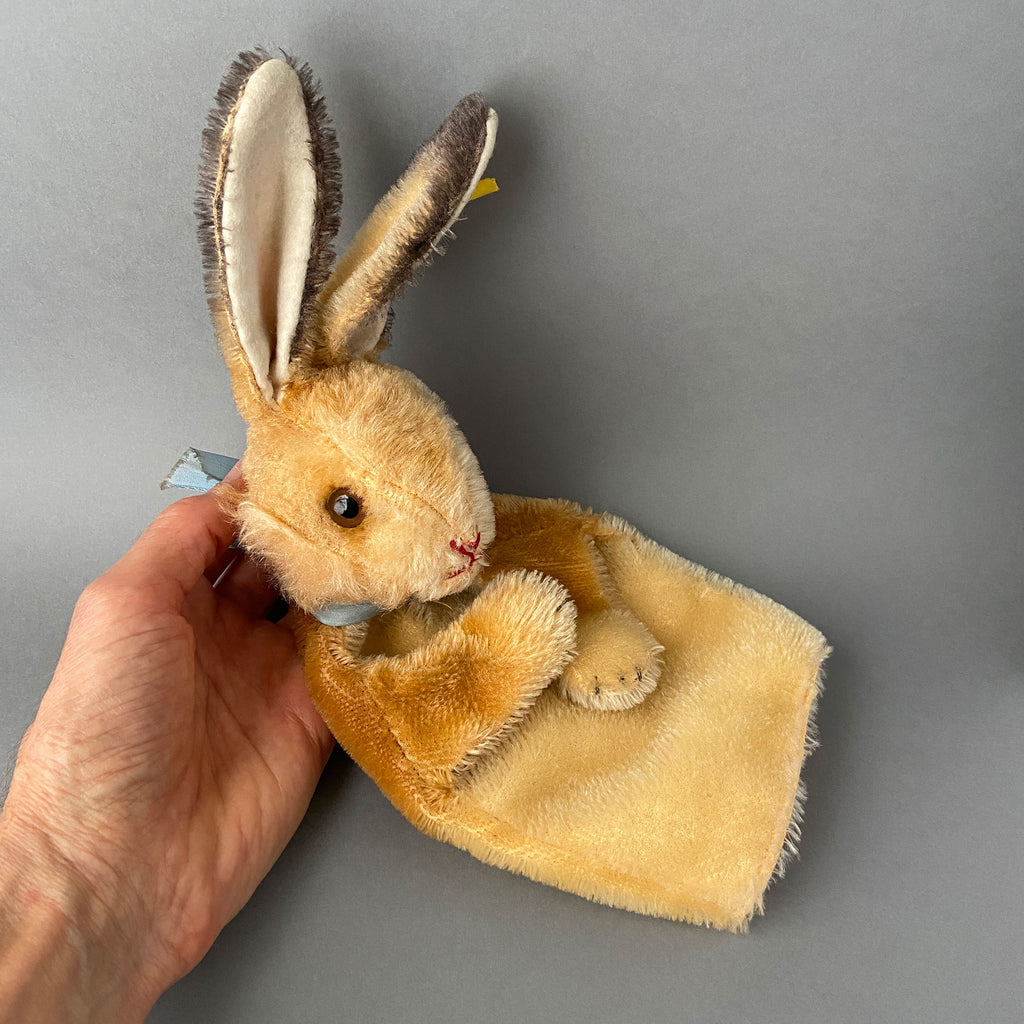Vintage STEIFF Rabbit Hand Puppet ~ 1960s – Once Upon A Puppet