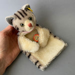 STEIFF Cat Hand Puppet ~ ALL IDs 1959-67 Rare!