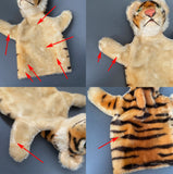 STEIFF Tiger Hand Puppet ~ 1950s Rare!