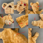STEIFF Lion Hand Puppet ~ 1936-43 Rare!