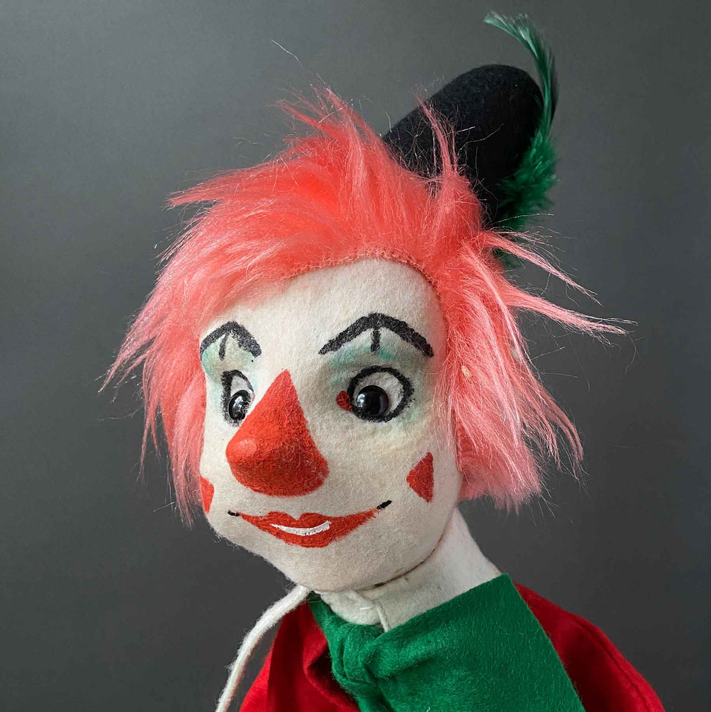 Else Hecht Vintage Else Hecht Clown Hand Puppet Doll ~ 1960s Rare! – Once Upon A ...