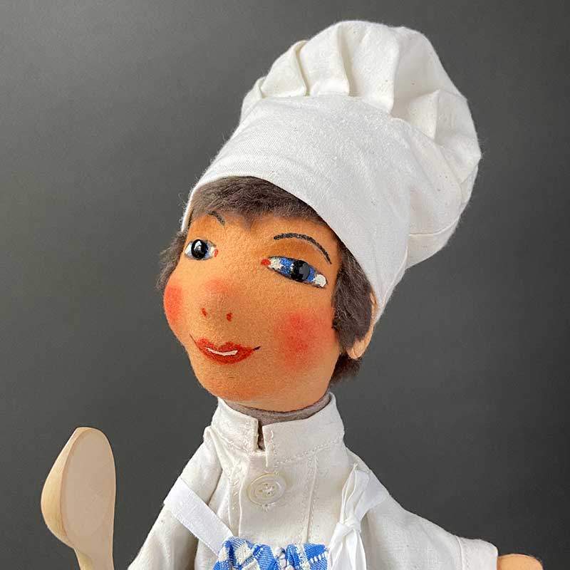 Vintage Else Hecht Cook Hand Puppet Doll ~ 1960s Rare! – Once Upon A Puppet