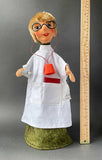 Else Hecht Doctor Hand Puppet ~ 1960s Rare!
