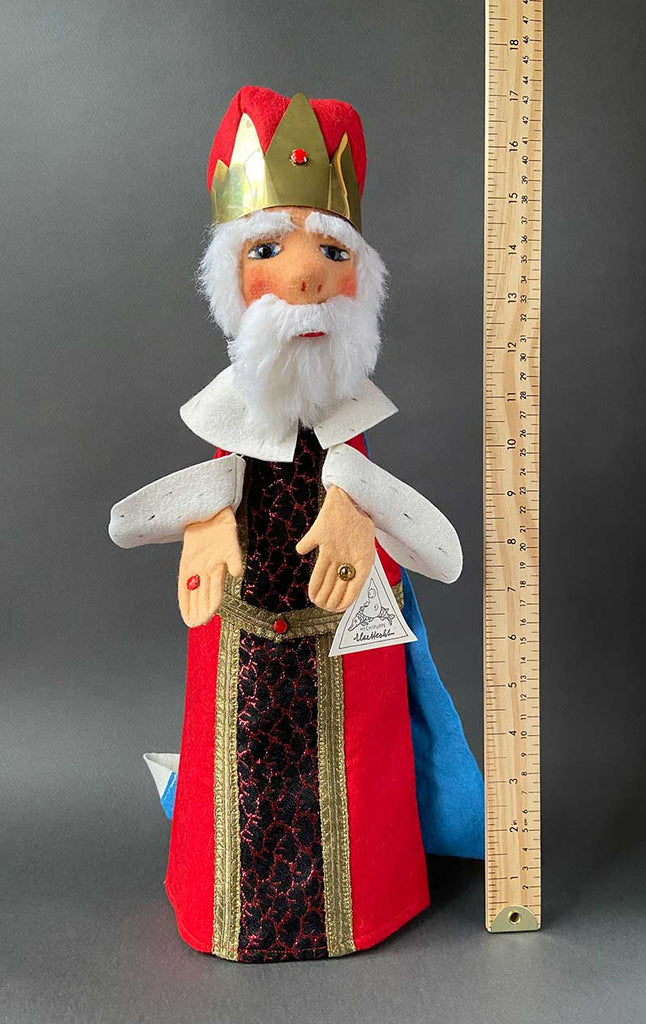 Else Hecht Vintage Else Hecht King Hand Puppet Doll ~ 1960s Rare! – Once Upon A Puppet