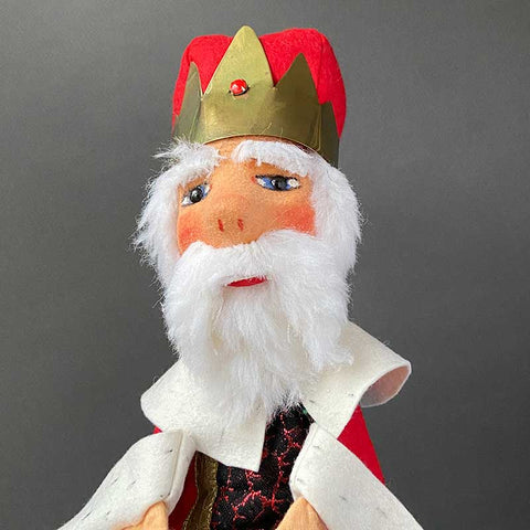 Else Hecht Vintage Else Hecht King Hand Puppet Doll ~ 1960s Rare! – Once Upon A Puppet