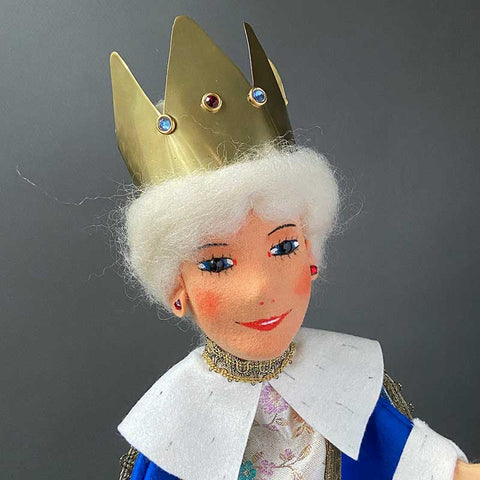 Else Hecht Queen Hand Puppet ~ 1960s Rare!