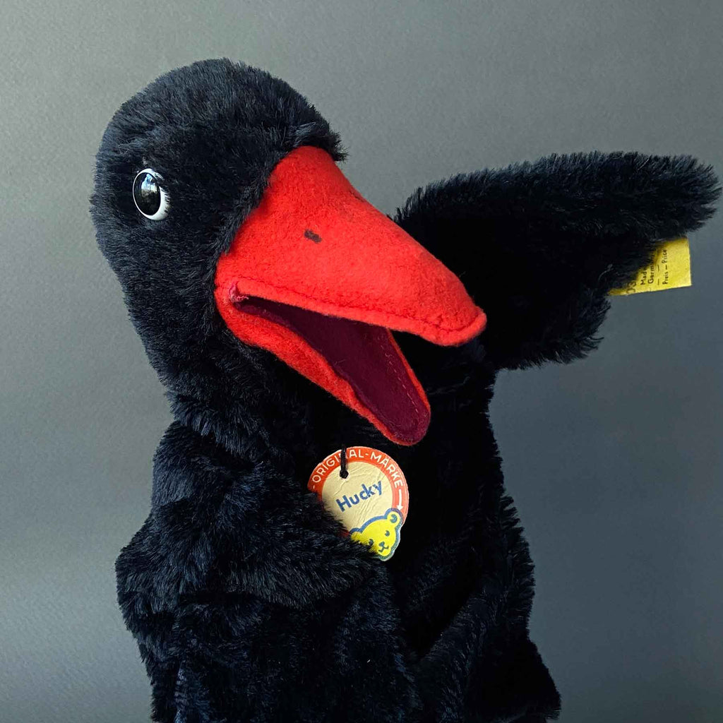 Vintage STEIFF Hucky Raven Hand Puppet ~ 1960s – Once Upon A Puppet