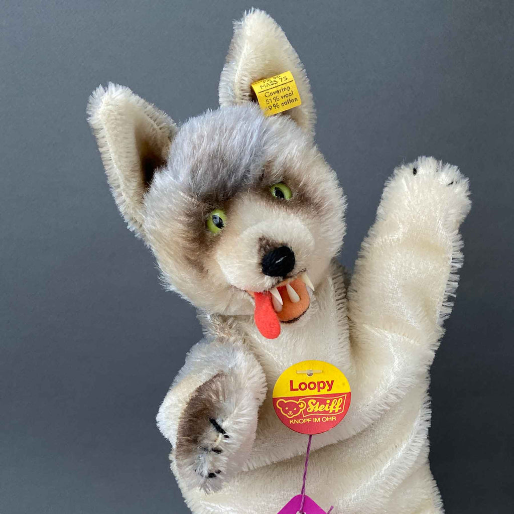 Vintage STEIFF Loopy Wolf Hand Puppet ~ 1968-78 Rare! – Once Upon A Puppet