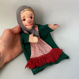 SCHUCO Old Lady Hand Puppet ~ 1950s Rare!