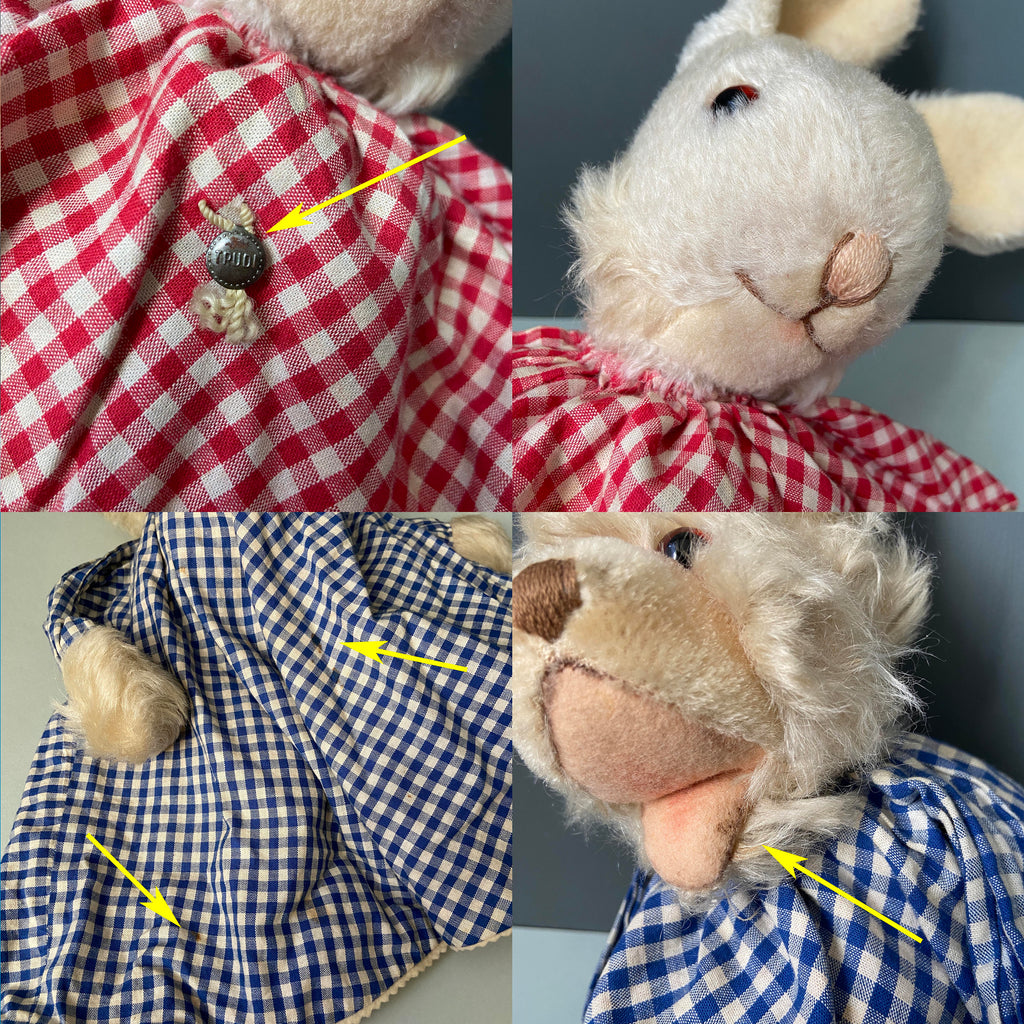 Vintage TRUDI Topsy-turvy Rabbit Bear Flip Toy – Once Upon A Puppet