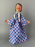 GIRL Hand Puppet ~ Decor-Spielzeug Swiss Made Toy 1950s