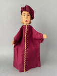 PRINCE Hand Puppet ~ Decor-Spielzeug Swiss Made Toy 1950s