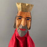 KING Hand Puppet ~ Decor-Spielzeug Swiss Toy 1950s