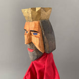 KING Hand Puppet ~ Decor-Spielzeug Swiss Toy 1950s